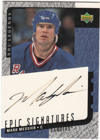 NHL Legends MARK MESSIER Epic Signatures Autographed Hockey Card (Upper Deck, 2000)