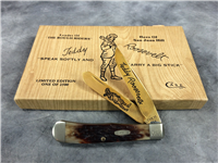 1985 CASE XX USA 6254 SS Ltd Ed TEDDY ROOSEVELT Jigged Bone Trapper Knife