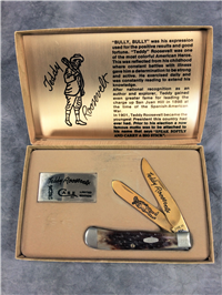 1985 CASE XX USA 6254 SS Ltd Ed TEDDY ROOSEVELT Jigged Bone Trapper Knife