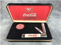 1990s FROST CUTLERY Coca-Cola 50th 1886-1936 2-Blade Jack Knife