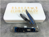 2011 CASE XX 6254 SS Limited Edition ELVIS Blue Jigged Bone Trapper Knife