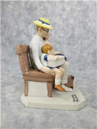 HOME FROM VACATION 5-1/4 inch 12 Norman Rockwell Porcelain Figurine/s (Danbury Mint, Series II)
