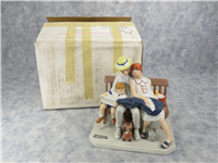 HOME FROM VACATION 5-1/4 inch 12 Norman Rockwell Porcelain Figurine/s (Danbury Mint, Series II)