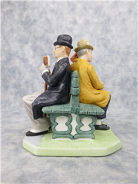 PARK BENCH 5-1/8 inch 12 Norman Rockwell Porcelain Figurine/s (Danbury Mint, Series II)