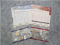USA  20 Coin 50 State Quarters Uncirculated Coin Set  (Philadelphia & Denver Mint, 2001) 