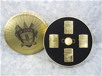 D-DAY Allied Heroes/4 General 50TH ANNIVERSARY Collectors Edition Lighter Set (Zippo,1994)  