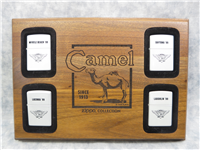1999 BIKE WEEK ROADHOUSE TOUR Set of Four Camel Lighters with Plaque (Zippo, 1998/1999)  