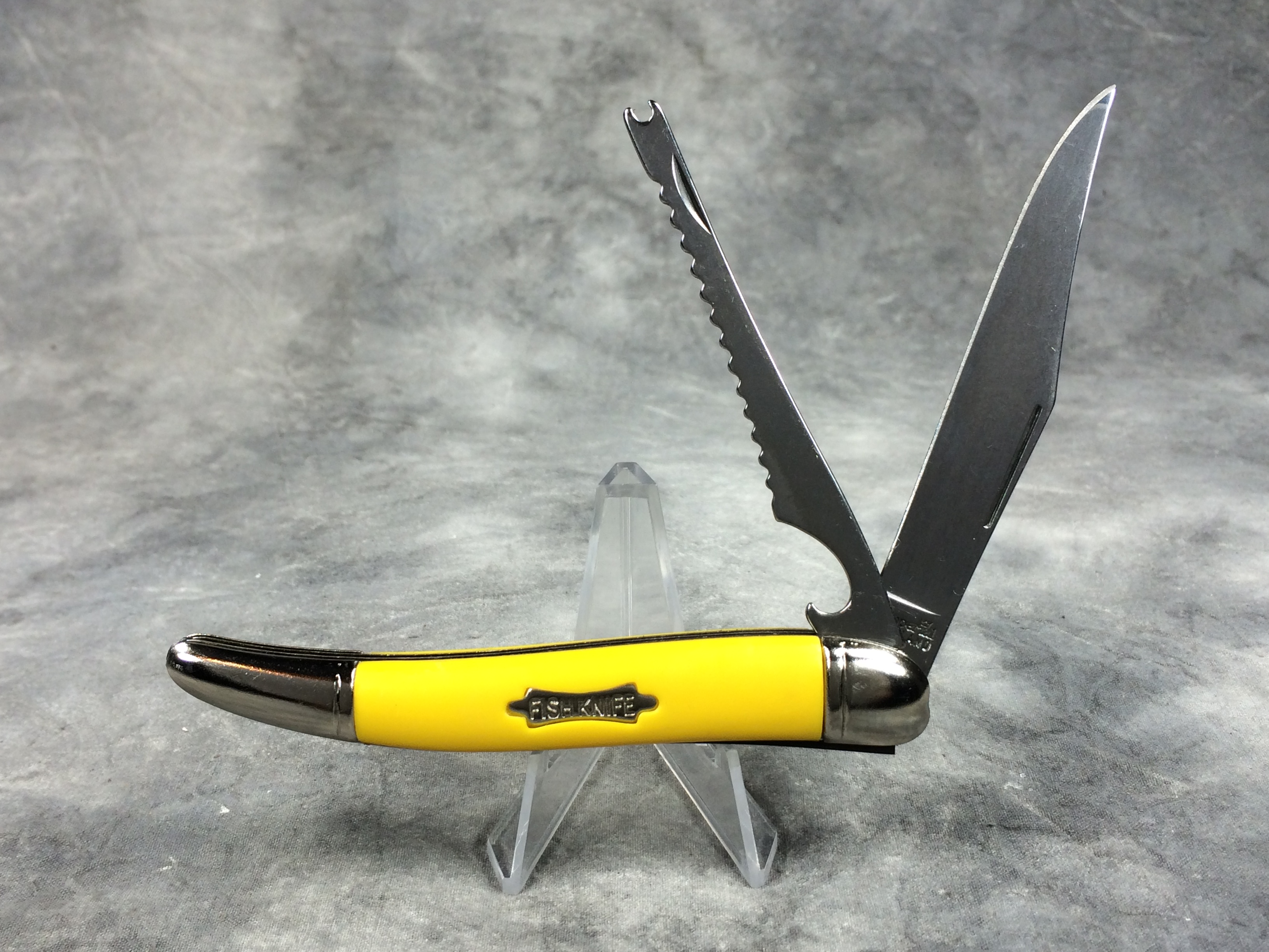 Value of IMPERIAL IRELAND Yellow Composition Fishing Knife