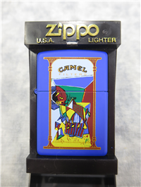 1 of 100 CAMEL AZTEC Royal Blue Matte Lighter (Zippo, CZ431, Artist Pack Series, 2001) 