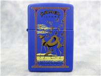 1 of 100 CAMEL DESERT DESIGN Royal Blue Matte Lighter (Zippo, CZ425, Artist Pack Series, 2001) 