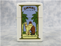 1 of 100 CAMEL WITH PANTS & HAT White Matte Lighter (Zippo, CZ428, Artist Pack Series, 2001) 