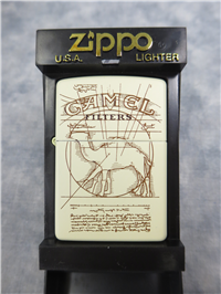 1 of 100 CAMEL EGYPTIAN DESIGN Cream Matte Lighter (Zippo, CZ432, Artist Pack Series, 2001) 