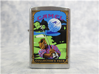 Camel Collector's Pack JOE PLAYING GOLF Brushed Chrome Lighter (Zippo, 1998) 
