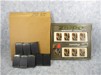 OPERATION DESERT STORM Camouflage Lighter Dealer Display Set of 8 (Zippo, 1991)