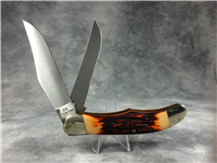 CAMILLUS USA  26  2-Blade Folding 5-1/4" Hunter Knife with Leather Sheath