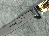 WINCHESTER W 40 14003 Stainless Jigged 6" Fixed-Blade Knife w/ Sheath