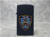CITY OF NEW YORK POLICE DEPARTMENT Blue Matte Slim Lighter (Zippo, 1993)  