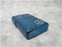 PEACE Sapphire Blue Chrome Butane Lighter (Zippo, 2007)