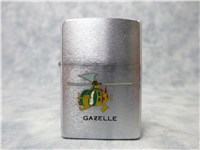 GAZELLE HELICOPTER Brushed Chrome Lighter (Zippo, 1990)  