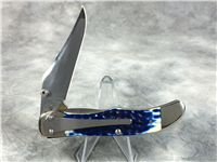 2003 CASE XX 61265LC SS Navy Blue Jigged Bone Mid Folding Linerlock Hunter Knife