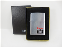 CANON CAMERA Brushed Chrome Etched Lighter (Zippo, 1978)