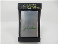 JOHN DEERE Etched Logo Brushed Chrome Lighter (Zippo, 2000)