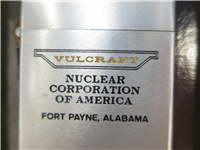 VULCRAFT Nuclear Corp Of America Brushed Chrome Advertising Lighter (Zippo, 1970)