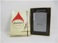 J.R. GEIGY Pharmaceutical/Chemical Co. Brushed Chrome Advertising Lighter (Zippo, 1959)