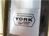 Borg/Warner YORK INTERNATIONAL Air Conditioning Brushed Chrome Advertising Lighter (Zippo, 1973)