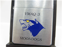 VMAQ-3/Moondogs MARINE CORPS/EA-6B PROWLER Brushed Chrome Lighter (Zippo, 1999) 