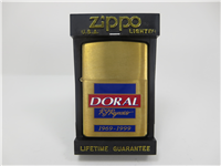 DORAL/R.J. REYNOLDS 30th Anniversary Brushed Brass Lighter (Zippo, 1999)
