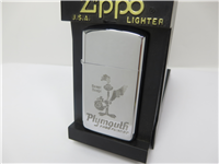 PLYMOUTH ROAD RUNNER Slim Laser Engraved Polished Chrome Lighter (Zippo, 2000)  