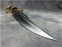 Custom Handmade 15-1/2" Fixed Blade Knife with Oklahoma Seal Leather Sheath
