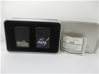 NASA Black Matte Double Lighter Gift Set (Zippo, 1999)  