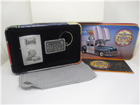 ZIPPO CAR EMBLEM & Bradford PA Key Chain Lighter Gift Set in Tin (Zippo, 1998)  