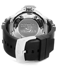 INVICTA Men's 1151 SUBAQUA Swiss Quartz 50mm Silver Dial with Black Poly GMT Watch
