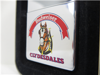 BUDWEISER CLYDESDALES Polished Chrome Lighter (Zippo, 1997)  