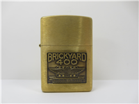 BRICKYARD 400 INDIANAPOLIS MOTOR SPEEDWAY Brass Lighter with Emblem in Collectors Tin (Zippo, 1995)  