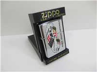 BUSCH GRAND NATIONALS Zippo Car #12 Polished Chrome Lighter (Zippo, 1998)  