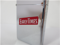 EARLY TIMES DISTILLERY CO. Polished Chrome Slim Advertising Lighter (Zippo, 1974)