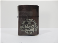 60TH ANNIVERSARY Brushed Midnight Chrome Lighter with Pewter Emblem in Collectors Tin (Zippo, 1992)  