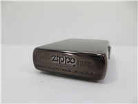 60TH ANNIVERSARY Brushed Midnight Chrome Lighter with Pewter Emblem in Collectors Tin (Zippo, 1992)  