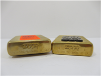 BRICKYARD 400/INDIANAPOLIS 500/MOTOR SPEEDWAY Brass Lighter Set in Collectors Tin (Zippo, 1994)  