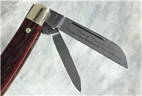 2000 HEN & ROOSTER 384-C RPB *MILLENNIUM 2000* Jigged Red Bone Congress Knife