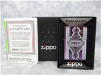 VINTAGE FRAME Purple Abyss Finish Lighter (Zippo, 28866, 2014)