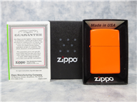 SOLID/PLAIN Neon Orange Lighter (Zippo, 2888, 2015)