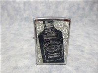 JACK DANIEL'S BOTTLE Polished Chrome Lighter with Pouch Gift Set (Zippo, 24707, 2009)