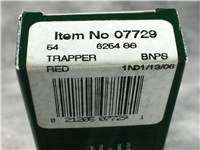 2006 CASE XX 6254 SS Red Jigged Bone Trapper  *Cross Inlay Shield*