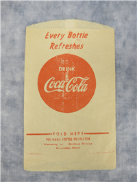1930's 'Every Bottle Refreshes' Drink Coca-Cola Dri-Hand Bottle Protector