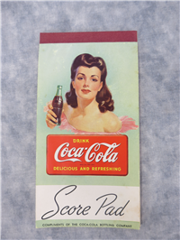 Drink Coca-Cola Delicious & Refreshing Contract Bridge Score Pad